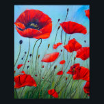 Poster Art Red Poppies<br><div class="desc">Art Red Poppies</div>