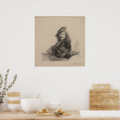 POSTER ART - REMBRANDT VAN RIJN - AUTO-PORTRAIT (Cuisine)