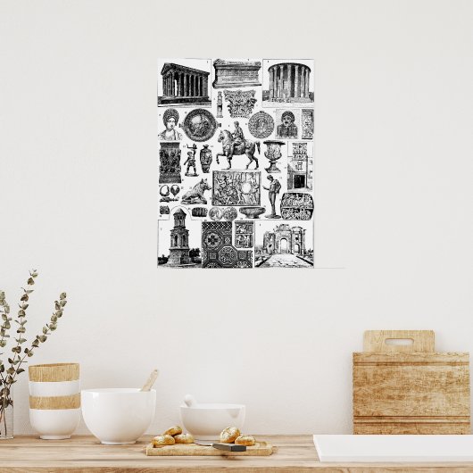 Poster Art romain (Cuisine)
