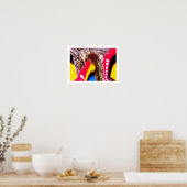 Poster Art rupestre extraterrestre (Cuisine)