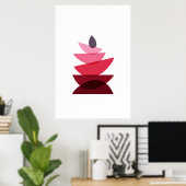 Poster Art rupestre géométrique scandinave (Bureau à domicile)