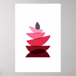 Poster Art rupestre géométrique scandinave