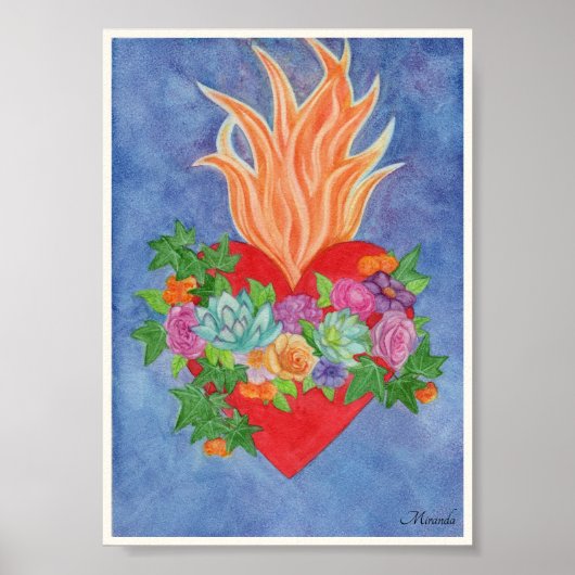 Poster Art Sacré-Coeur Imprimer Convient pour encadrer Mi (Devant)