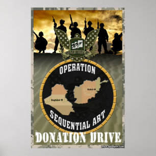 Poster Art séquentiel d'opération : Commande de donation