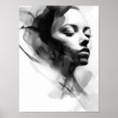 Poster Art simple noir et blanc (Devant)