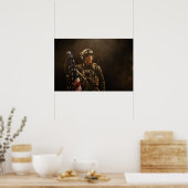 Poster Art Soldat militaire (Cuisine)