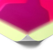 Poster Art spatial abstrait vortex néon (Coin)