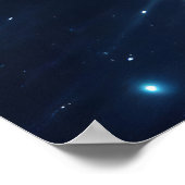 Poster Art spatial néon de supernova cosmique épique (Coin)