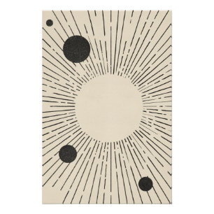 Poster Art spatial rétro