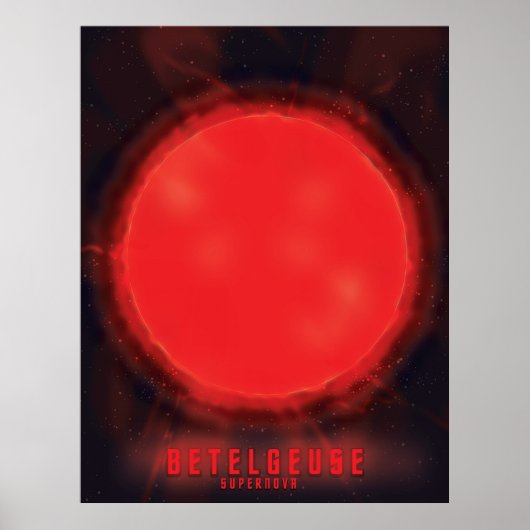 Poster art spatial supernova Betelgeuse (Devant)