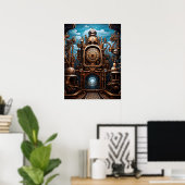 Poster Art Steampunk (Bureau à domicile)
