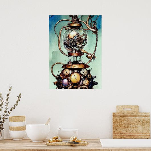 Poster Art Steampunk (Cuisine)