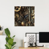 Poster Art Steampunk (Bureau à domicile)
