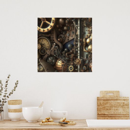 Poster Art Steampunk (Cuisine)