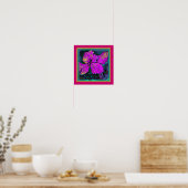 Poster ART SUR CANVAS. "Hibiscus Hovering" (Cuisine)