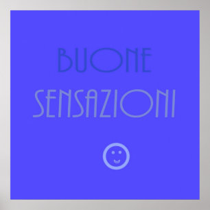 Poster art texte buone sensazioni