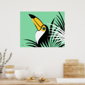 Poster Art Toucan Abstrait (Cuisine)