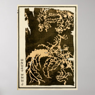 Poster Art traditionnel de la dynastie Qing chinoise 1871