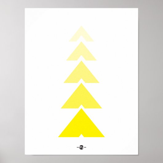 POSTER ART TRIANGLE GRAPHIQUE (Devant)