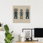Poster Art tribal abstrait moderne (Bureau à domicile)