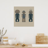 Poster Art tribal abstrait moderne (Cuisine)