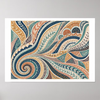 Poster Art tribal doodle