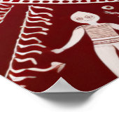 Poster Art tribal Warli (Coin)