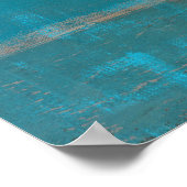 Poster Art Turquoise 'réfrigéré' (Coin)