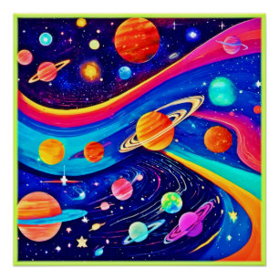 Poster Art Univers Vibrant