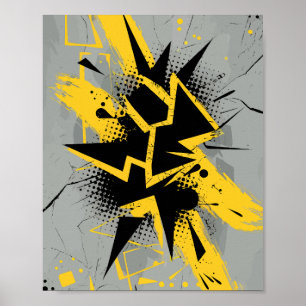 Poster Art urbain dynamique