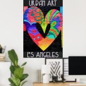 Poster Art Urbain, Los Angeles, (Bureau à domicile)