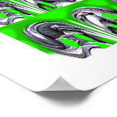 Poster Art vert chanceux (Coin)
