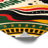 Poster Art vibrant inspiré de l'Afrique (Coin)