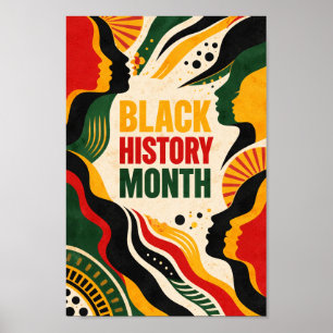 Poster Art vibrant inspiré de l'Afrique