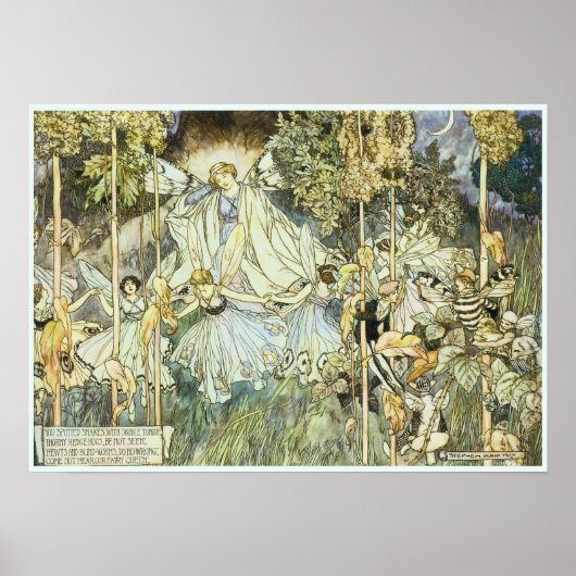 Poster Art victorien Fairy Queen (Devant)