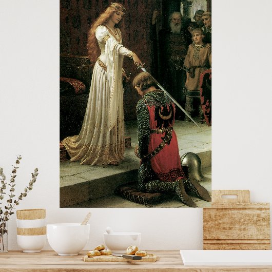 Poster Art Victorien Haute Résolution Imprimer "L'Accolad (Cuisine)