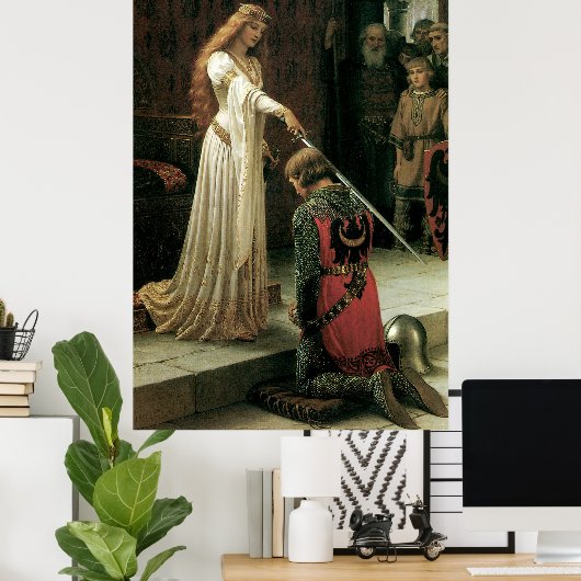 Poster Art Victorien Haute Résolution Imprimer "L'Accolad (Bureau à domicile)