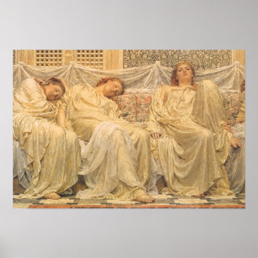 Poster Art victorien, Rêveurs par Albert Joseph Moore (Devant)