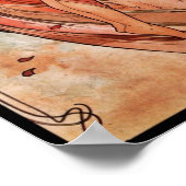 Poster Art Vintage Alfons Mucha 1898 Danse (Coin)