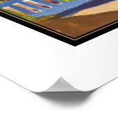 Poster Art Vintage Août Macke Terrasse (Coin)