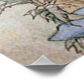 Poster Art vintage, Belle Fée et Abeille (Coin)