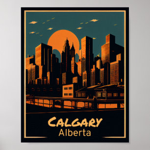 Poster Art Vintage de Calgary