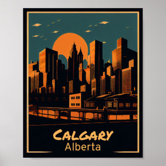 Poster Art Vintage de Calgary