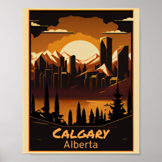 Poster Art Vintage de Calgary