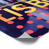 Poster Art Vintage de Lisbonne (Coin)