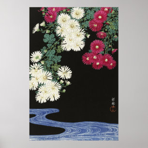 Poster Art vintage d'Ohara Koson sur le chrysanthème