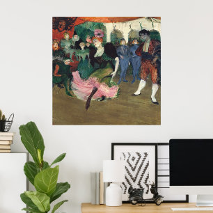 Poster Art vintage du French Can-Can de Toulouse-Lautrec
