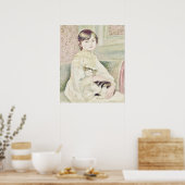 Poster Art vintage "Enfant avec chat" de Renoir (Cuisine)