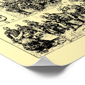 Poster Art vintage Firefighter (Coin)