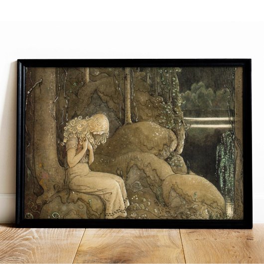 Poster Art vintage John Bauer Gnomes et Trolls